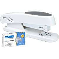 Rapesco 1483 ECO Sting Ray Grapadora de Media Carga- 1 Caja de 1.000 Grapas 24-6 mm - Blanco Mate